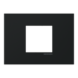Frame - 1-gang / 2-modules - Niessen logo - Matt Black