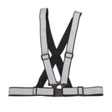 Reflective safety belt vest black color AMiO-03938