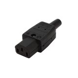 Connector: AC supply; plug; female; 10A; 250VAC; C13 (F); IEC 60320