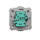Two-pole switch, (module), 10AX, quick connection, Gold matt, metalic