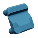 Integral hinge for connecting / stacking of HSELSZSK01, blue
