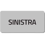 Adhesive label "SINISTRA"
