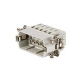 HDC insert, Male, 250 V, 16 A, Number of poles: 10, Crimp connection, Size: 2