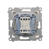 Single button for switches and push buttons, black matt