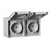 TWO SAF EARTH SOCK (FR) DOUB HORIZ BASE WHITE