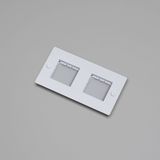 2G WALL PLATE / HORIZONTAL / NO INFILLS / WITHOUT LOGO / WHITE