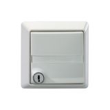 Lockable cover plate, pure white (similar to RAL 9010), for all Rutenbeck flush-mounted inserts