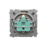 Double fiber optic sockets, satin, metallized