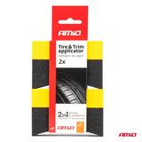 Car tyre applicator sponge set of 2 pcs. AMIO-04018