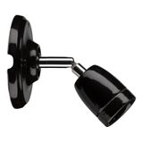 Ceiling / Wall Lamp Porcelain L E27 Black