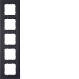 Frame 5gang, B.7, ant., matt