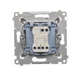 Key for a single roller blind for switches and electronic controllers, white