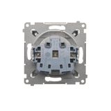 R-TV-SAT pass through aerial socket, atten.: 10dB, Bronze matt, metalic