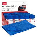 Microfiber cloth set 20 pcs. 500gsm 30x40cm AMIO-04490