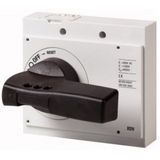 Rotary handle direct, lockable, black/gray
