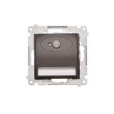 LED luminaire with motion sensor, 230V, Bronze matt, metalic