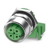 SACC-DSIV-M12FSD-4CON-L90 ST X - Device connector rear mounting