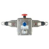 Rope Switch DH LED 24V DC V4A | Safety rope emergency stop switch