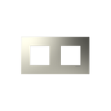 Frame 2-gang / 2+2-modules - Niessen logo - S - Nickel