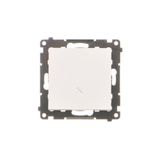 Two-way switch, 10AX, white matt