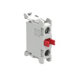 Contact element, base mount on LPZ control stations Ø22mm Platinum series, NC. Screw termination