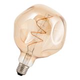 LED Filament G125 Big Baby E27 240V 3W 2200K Gold Dimm