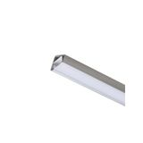 LED PROFILE I 30/60 surface mounted 1m anodized aluminum/matte acrylic