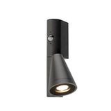 T-TUBE WL single black 1xGU10, sensor