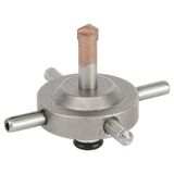 Drilling cross for dry core cutters and core edge sinkers 62 mm