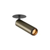 GRIP! M, recessed CL, PHASE, 3000K, 42ø, IP20, cyl, cu/bl