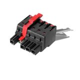 PCB plug-in connector, female plug, 10.16 mm, Number of poles: 4, 180°, PUSH IN with actuator, Clamping range, max. : 16 mm², Box