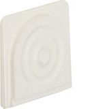 Cable + tube entry, W.1, p. white, matt, plastic