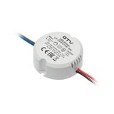 LED can power supply 12V,15W, input 220-240VAC, IP20, wym.fi55 x 21mm with 100mm wires