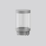 LUPALO POLLER, 36 W, 3900 lm, 730, silver, DALI Bollards, D 187 H 243