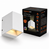 Outdoor Wall Light with CREE LED 2x3W IP54 Matt White THORGEON