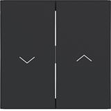 Double seesaw, with single arrow symbol print, A.x/C.x, matte night black