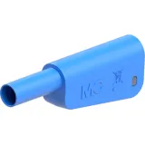 4 mm plug, screw connection, 1.0 mm², CAT II, CAT III, blue, 66.2021-23