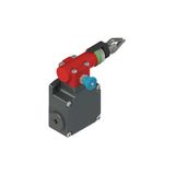 Rope safety switch with reset for emergency stop