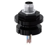 Adapter, M12 plug, 5-pole, for M20/M25 cable entry