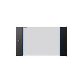 Glas door for wallmounting encl. S-RACK  7U, W=600, RAL9005