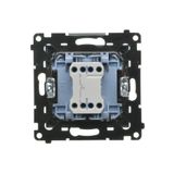 Single socket outlet with earthing for IP44 version with frame seal, with shutters, (module), Simon 24, IP44, 16A, white, Flap color: Same as a cover