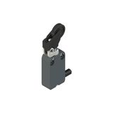 Modular prewired switch with adjustable offset roller lever