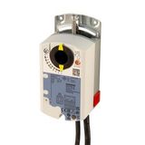 GLD146.1E - Fast running air damper actuator, AC/DC 24 V, Open-close/3-position control, 8 Nm, 30 s, 2 auxiliary switches