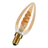 Spiraled Basic C35 E14 3W 2000K Gold DIM 240V
