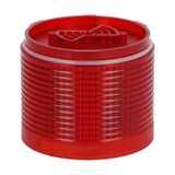 Blinking or steady light module Ø70mm. Integrated LED lamp, red