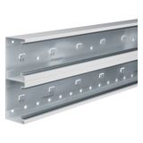Balustrade channel lower part for BRS 68x210mm upper part 2x80mm made of steel traffic white