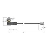 Actuator and Sensor Cable, PUR Connection Cable   WSC5T-5/TXL