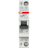Residual current circuit breaker 1P+N, B Char. 13 A, 30ma, 6ka, Type F