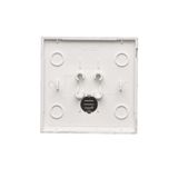 Single contact push button illuminated without pictogram, LED not replaceable Color: blue, (module), 10AX, quick connection, beige