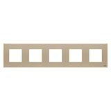 N2275 CV - Frame - 5-gang / 2+2+2+2+2-modules - Champagne